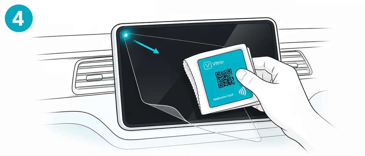 Telepítés 4: Rögzítés az Application Card-dal